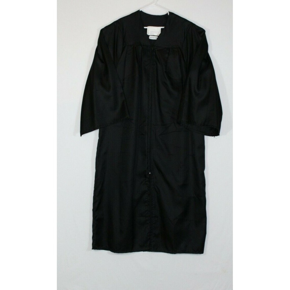 Jostens Graduation Gown,Robe Black Size 5'10"-6'0" The Elements Collections